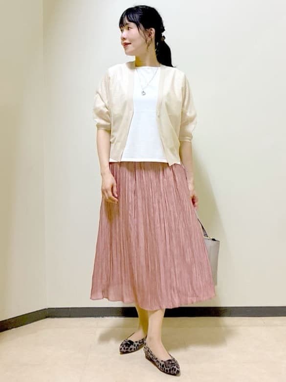  beni_gingerさんの「Reflect｜【手洗い可】ボレロ風シアーカーディガン」を使ったコーディネート