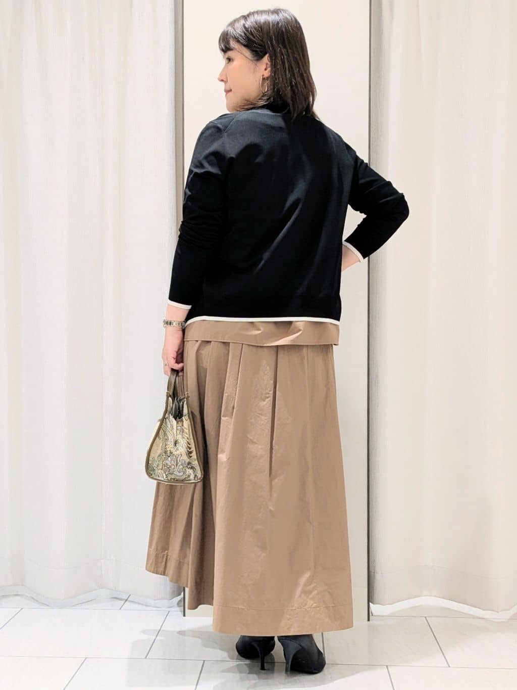 Onumaさんの「UNTITLED｜【アンサンブル可/薄手】ベーシッククルーネックカーディガン」を使ったコーディネート