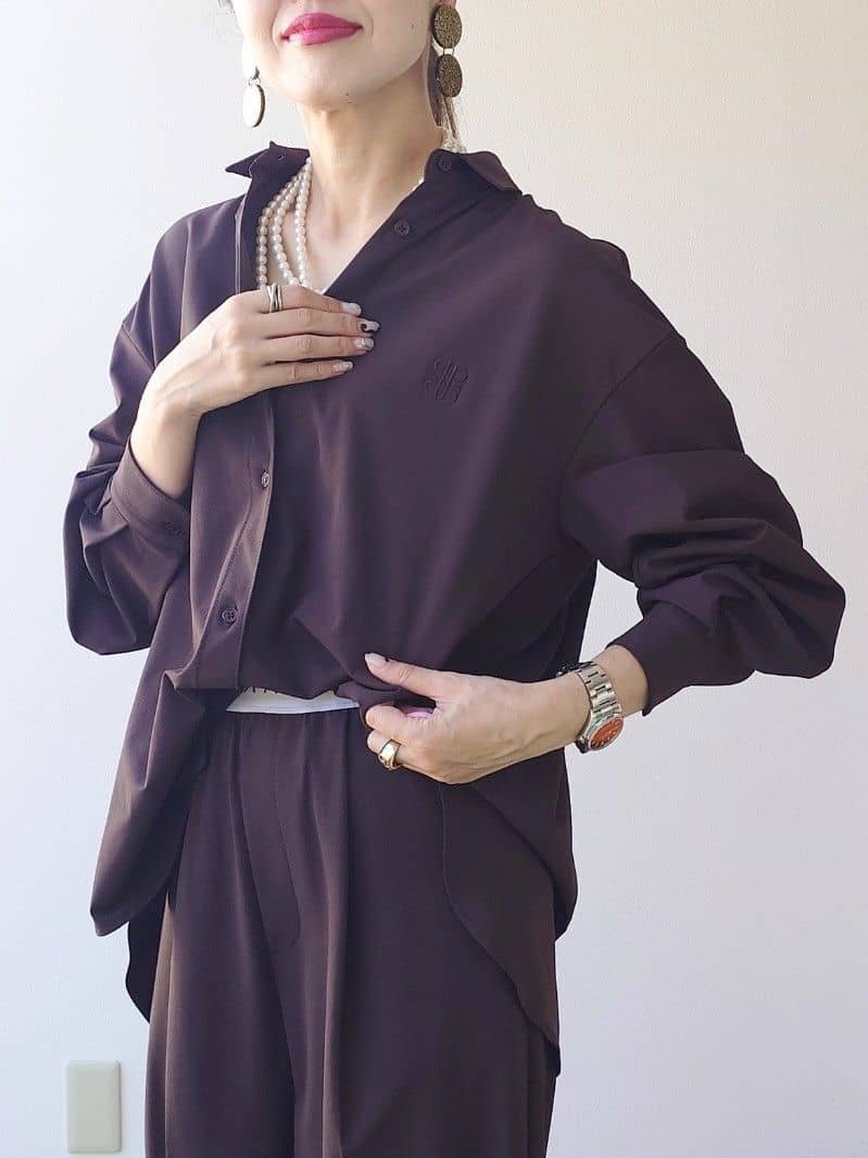 MUTSUKOさんの「UNTITLED｜【PROTAGPNISTA】QUICK DRY WAIST LOGO PANTS」を使ったコーディネート