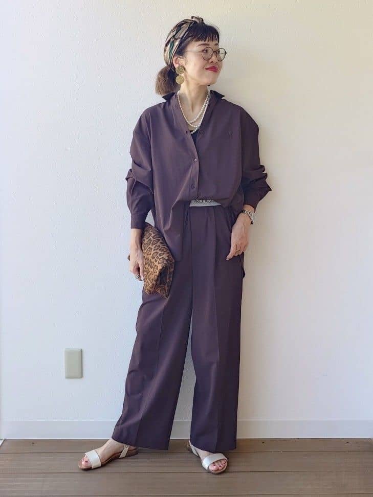 MUTSUKOさんの「UNTITLED｜【PROTAGPNISTA】QUICK DRY WAIST LOGO PANTS」を使ったコーディネート