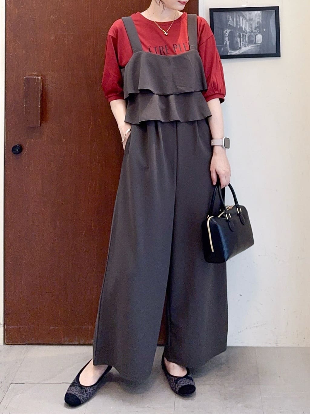 𝐇𝐢𝐫𝐨𝐦𝐢さんの「SHOO･LA･RUE｜リボンスクエア バレエシューズ」を使ったコーディネート