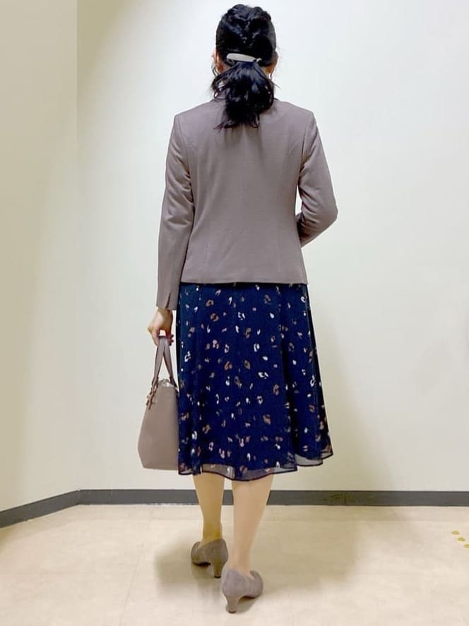  beni_gingerさんの「Reflect｜【ウエストリボン付き】フレアプリントワンピース」を使ったコーディネート