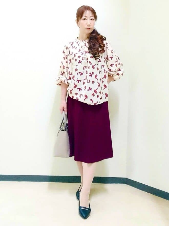 花さんの「Reflect｜【美シルエット】ソフトマーメイドスカート」を使ったコーディネート