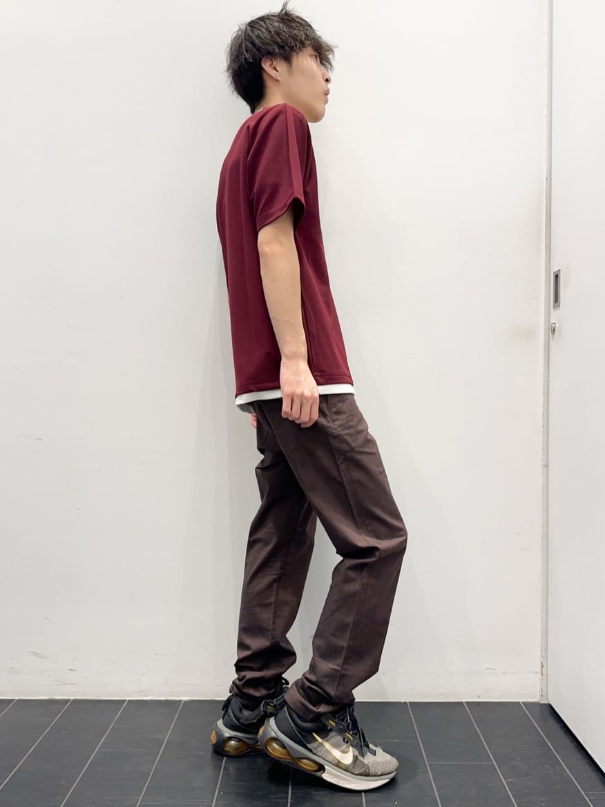 ちびちゃんさんの「THE SHOP TK｜ツイルキーネック半袖Tシャツ」を使ったコーディネート