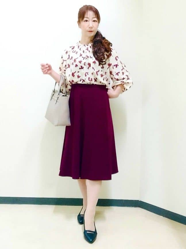 花さんの「Reflect｜【美シルエット】ソフトマーメイドスカート」を使ったコーディネート