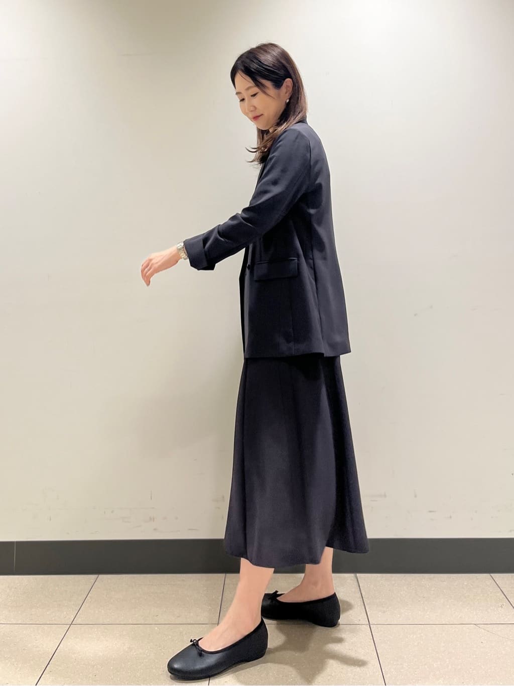 shokoさんの「INDIVI｜【軽く羽織れる！】ダブルジャケット」を使ったコーディネート