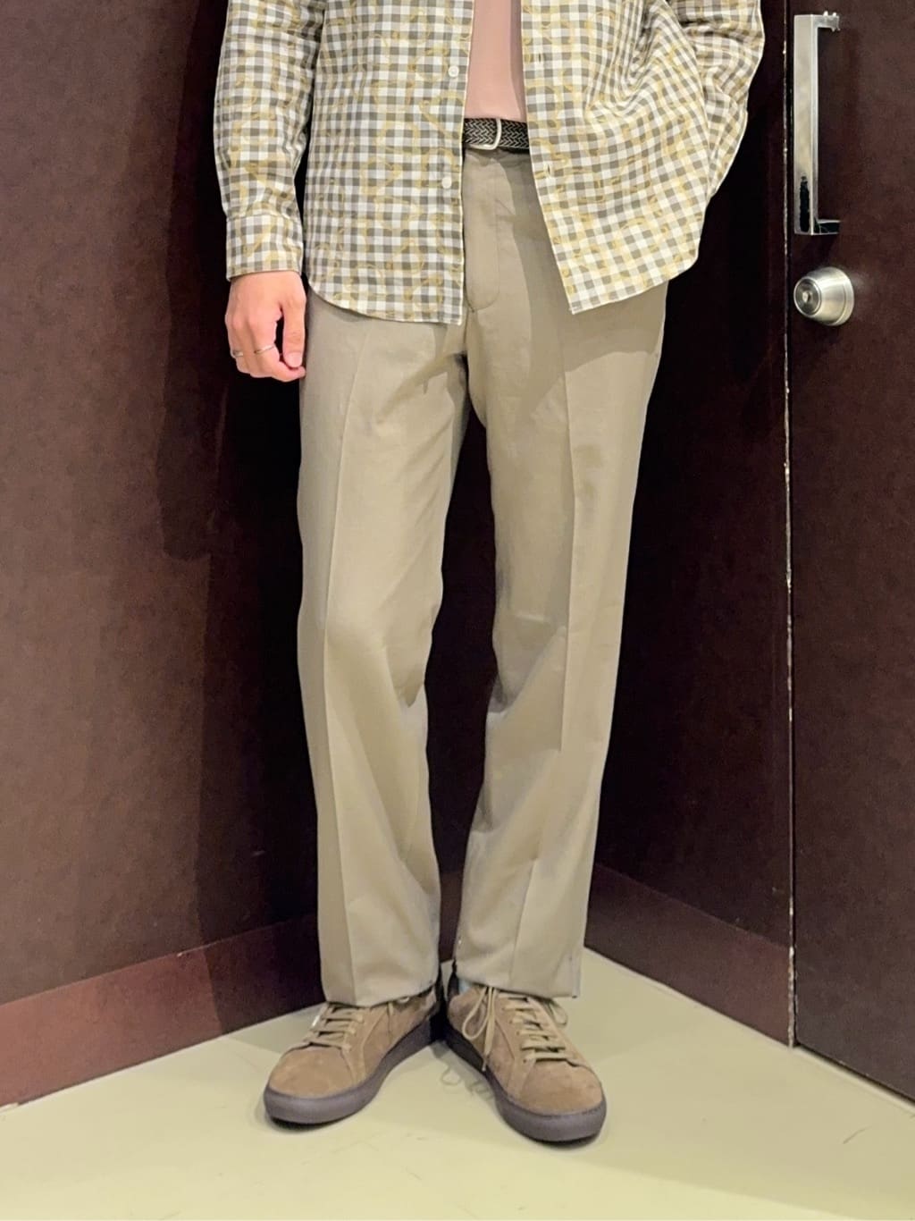 shuheiさんの「TAKEO KIKUCHI｜チェックボーラーガーゼシャツ」を使ったコーディネート