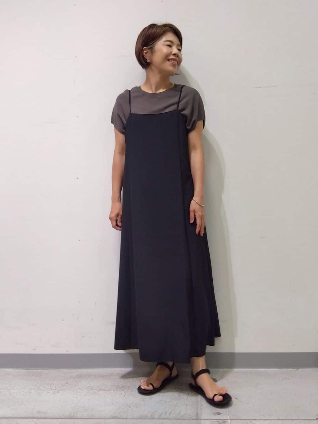 Kさんの「INDIVI｜【UVケア】エアリージョーゼット キャミワンピース」を使ったコーディネート