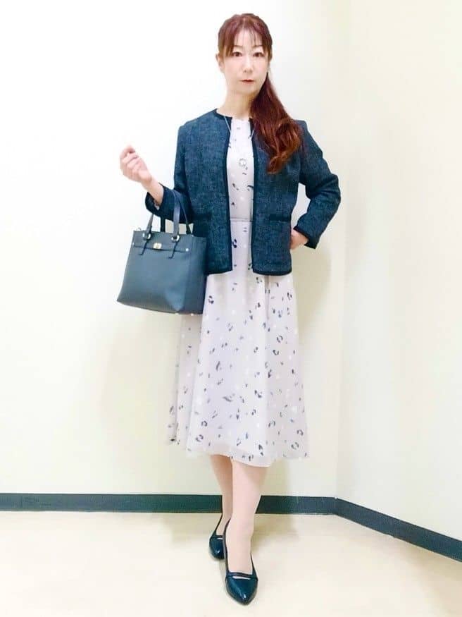 花さんの「Reflect｜【軽い着心地】メッシュツイードジャケット」を使ったコーディネート