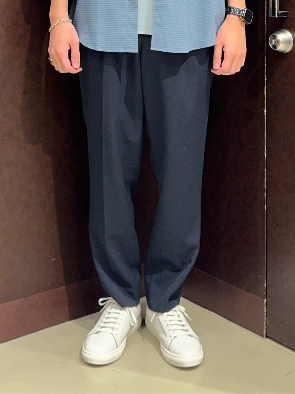 shuheiさんの「TAKEO KIKUCHI｜【COOL CITY WEAR】DotAir（R）サッカー シャツ」を使ったコーディネート