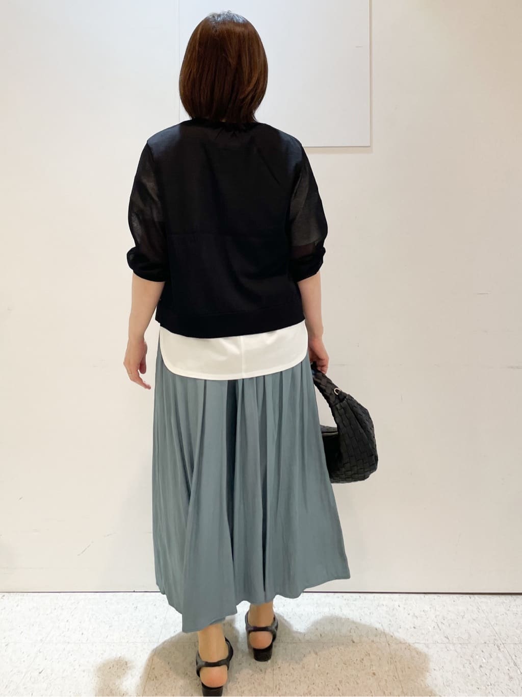 めいさんの「Reflect｜【ウエストゴム仕様／長く着られる◎】スカーチョパンツ」を使ったコーディネート