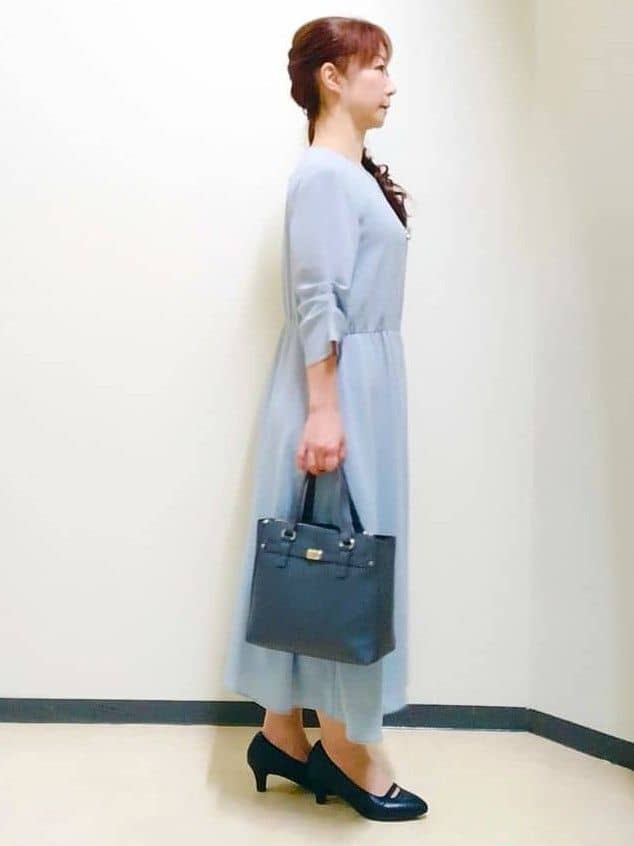 花さんの「Reflect｜【吸水速乾／防しわ】シルキープリーツワンピース」を使ったコーディネート