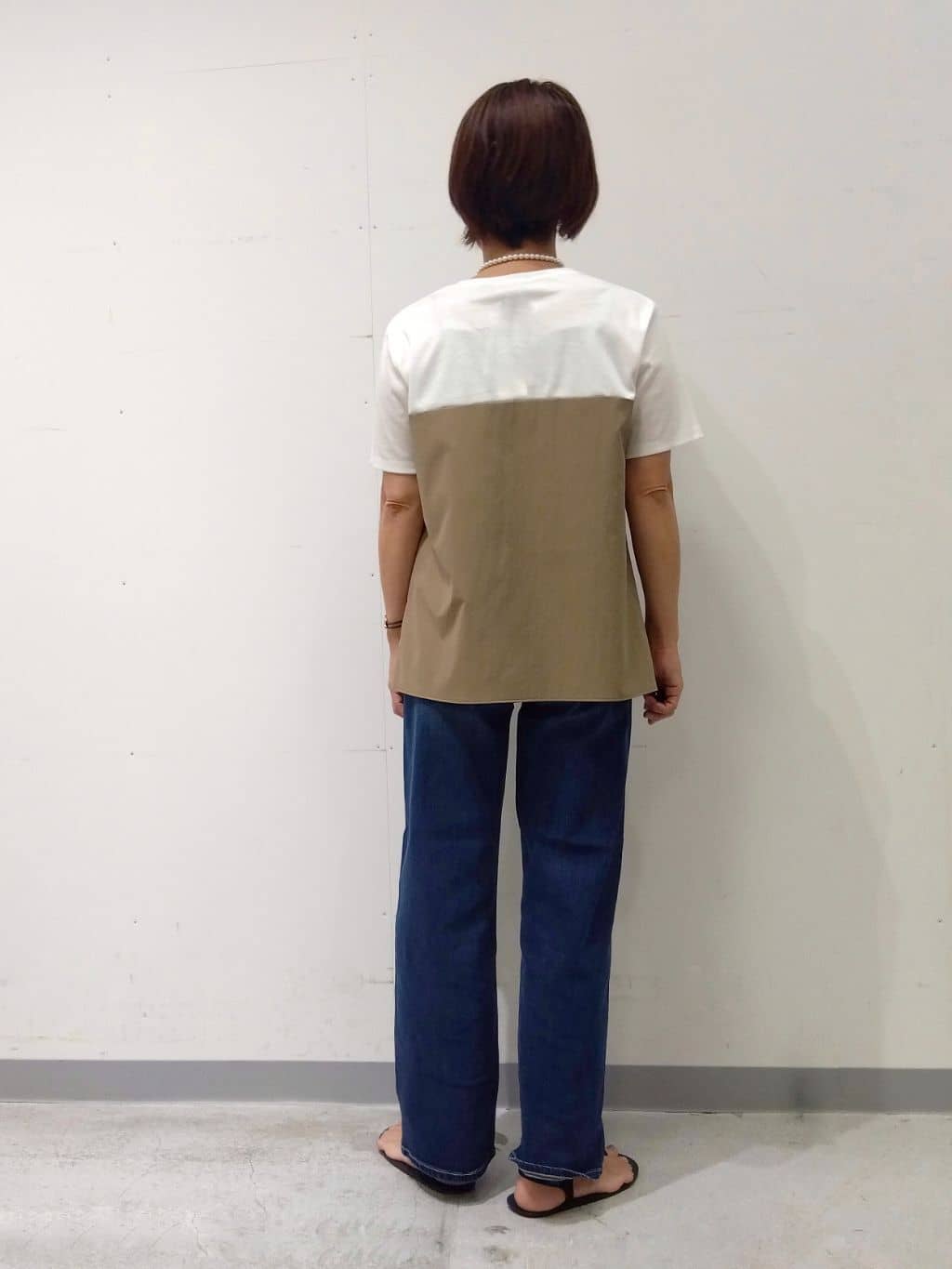 Kさんの「INDIVI｜【洗える】ビスチェレイヤード風トップス」を使ったコーディネート