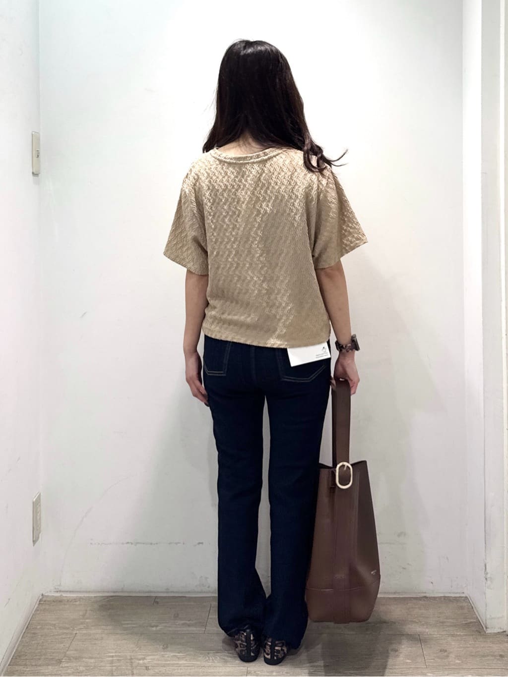 yuicciさんの「OPAQUE.CLIP｜ふくれジャカードトップス【洗濯機洗い可】」を使ったコーディネート
