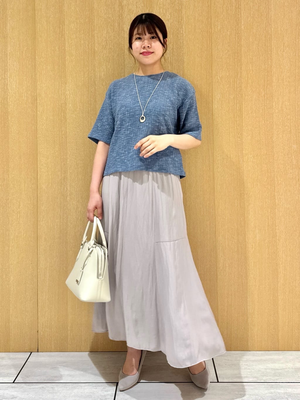 nanaさんの「UNTITLED｜【五分袖/ジャージトップス】スラブカールマイヤープルオーバー」を使ったコーディネート