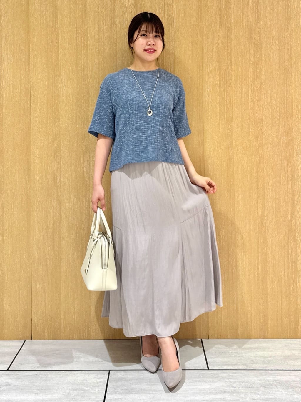 nanaさんの「UNTITLED｜【五分袖/ジャージトップス】スラブカールマイヤープルオーバー」を使ったコーディネート