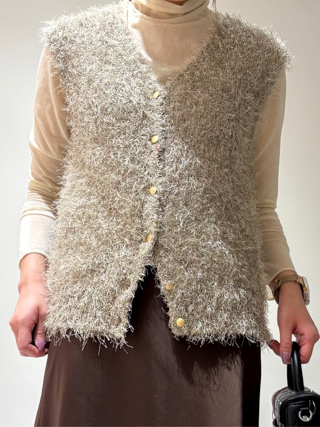 やなぎさんの「DRESSTERIOR｜【シアー素材】シアータートルトップス」を使ったコーディネート
