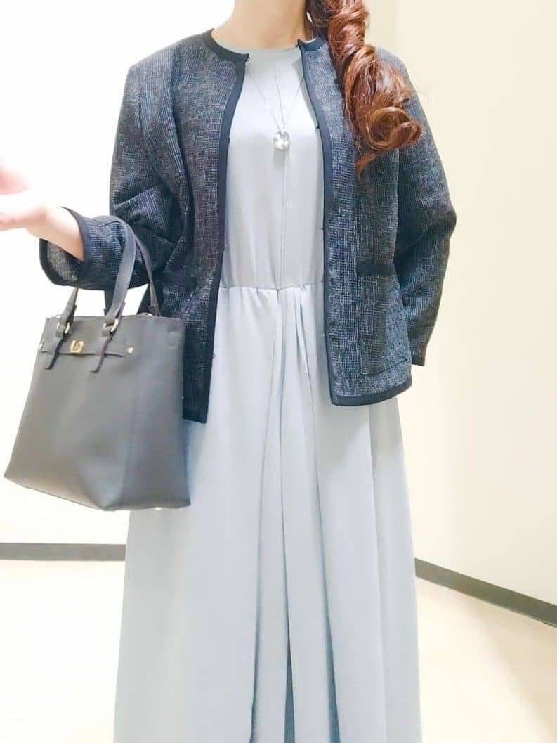 花さんの「Reflect｜【吸水速乾／防しわ】シルキープリーツワンピース」を使ったコーディネート