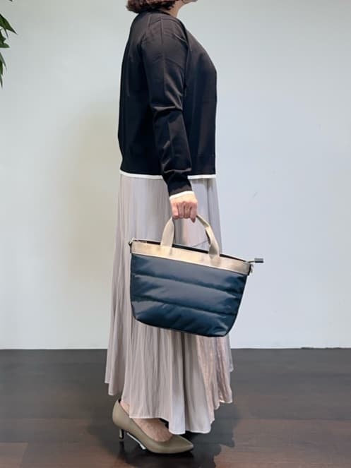 Asamiさんの「UNTITLED｜【アンサンブル可/薄手/洗える】5分袖クルーニット」を使ったコーディネート