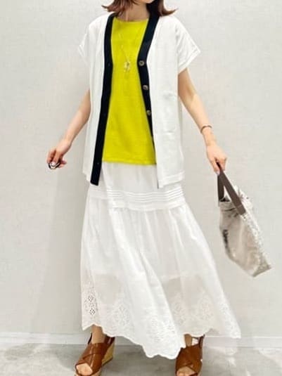 Miwaさんの「UNTITLED｜【ジャージ素材】インナードッキングシアーカットソー」を使ったコーディネート