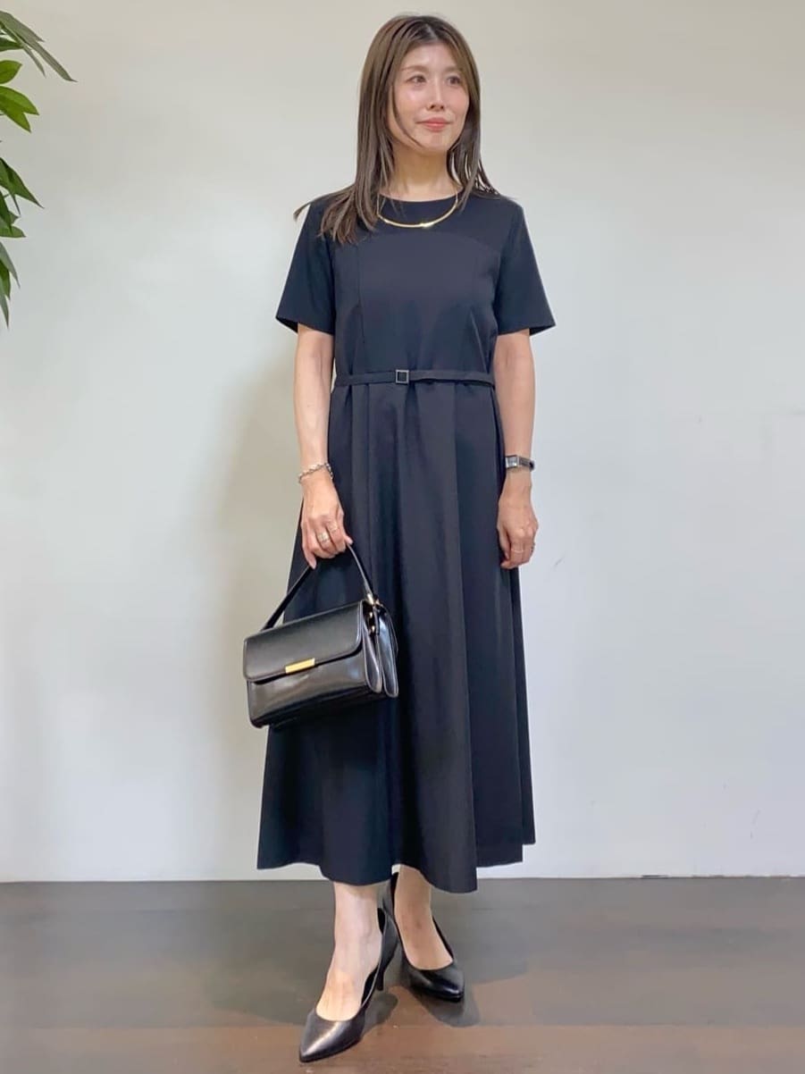 tomoさんの「UNTITLED｜【短丈/日本製】カラミ風メッシュ ノーカラージャケット」を使ったコーディネート