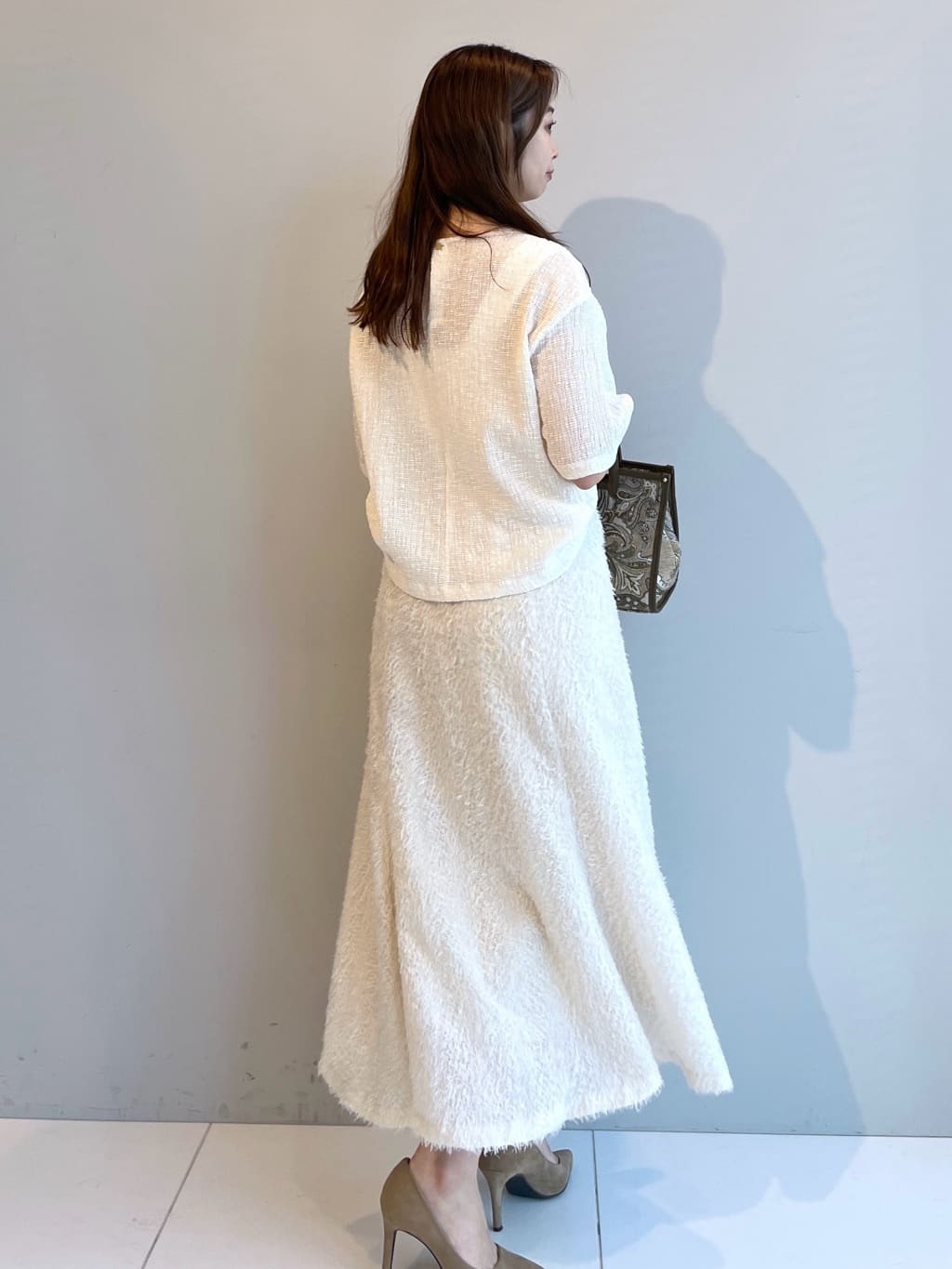 Saekoさんの「UNTITLED｜【五分袖/ジャージトップス】スラブカールマイヤープルオーバー」を使ったコーディネート