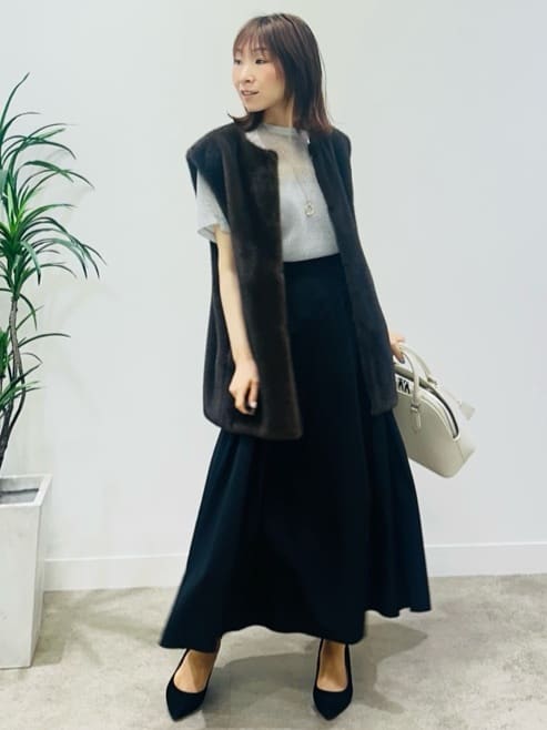 Miwaさんの「UNTITLED｜【洗える】ラメシアーTシャツ」を使ったコーディネート