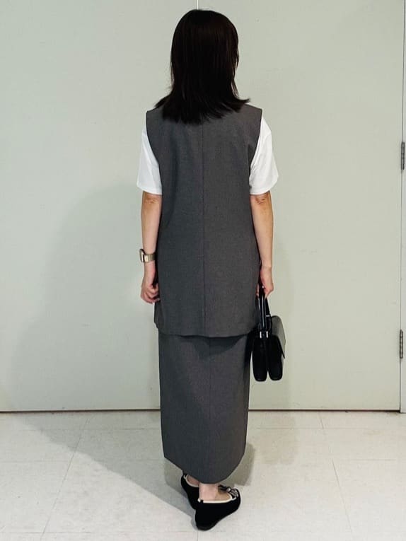 makiさんの「UNTITLED｜【接触冷感／コットン100／洗える／Tシャツ】半袖天竺プルオーバー」を使ったコーディネート