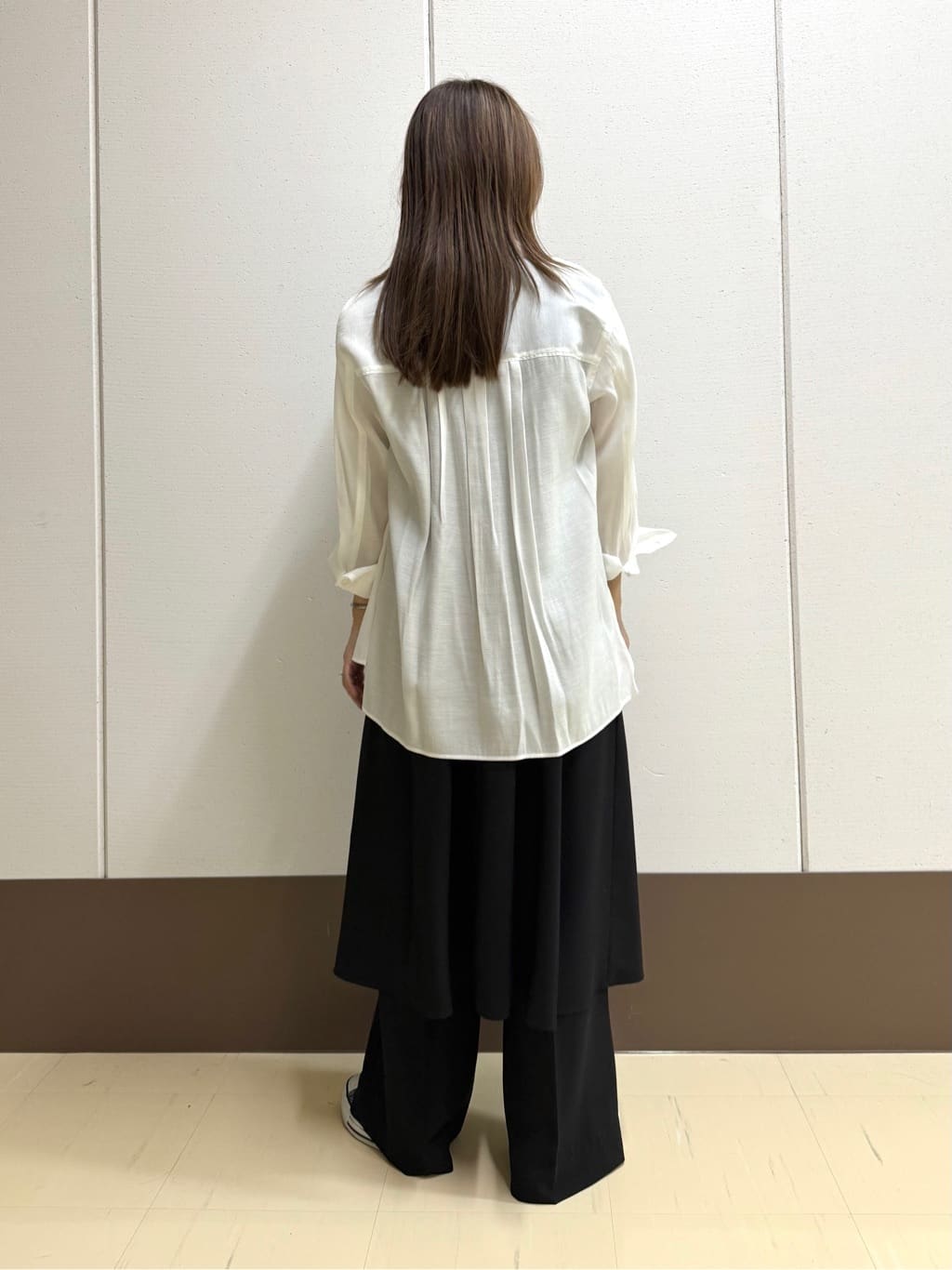 mamiさんの「INDIVI｜【美シルエット】ノースリーブワンピース」を使ったコーディネート