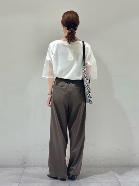 kyokaさんの「UNTITLED｜【洗える/五分袖】シアースリーブ プルオーバー」を使ったコーディネート