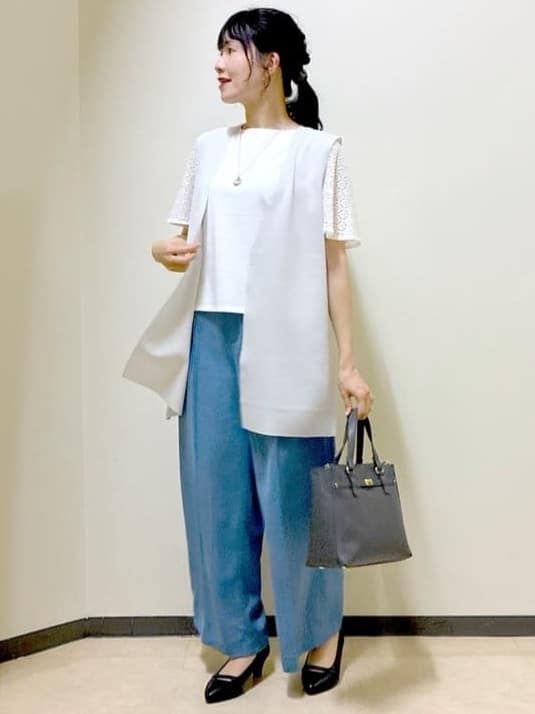  beni_gingerさんの「Reflect｜幾何レーススリーブプルオーバージャージ」を使ったコーディネート