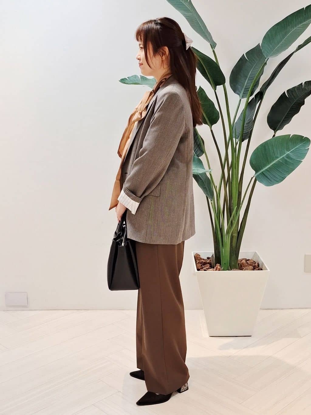 YuKaRiさんの「UNTITLED｜【セットアップ可】ウールライク ダブルブレストジャケット」を使ったコーディネート