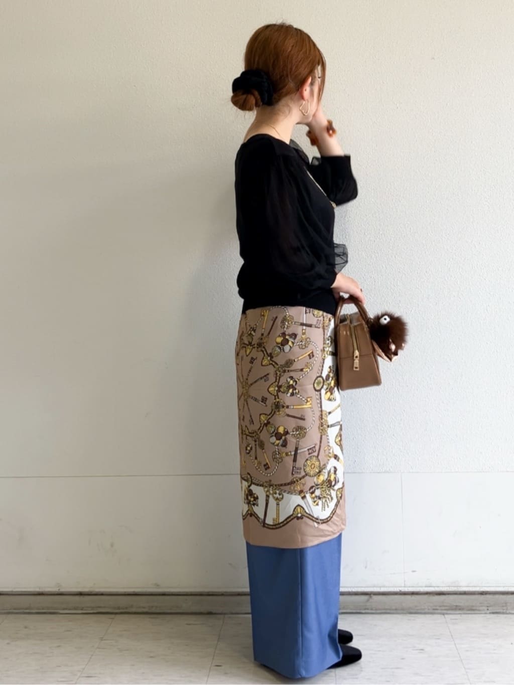 MIPPOさんの「index｜《5色展開》マジョリカプリーツスリーブニット【洗濯機洗い可】」を使ったコーディネート
