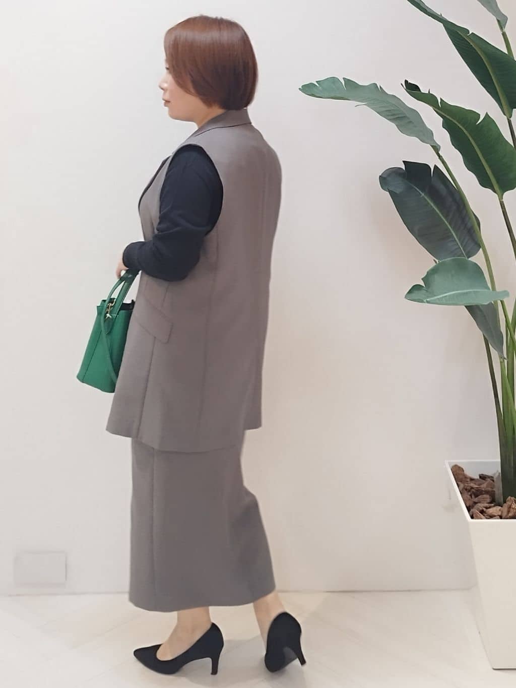 s u g iさんの「UNTITLED｜【セットアップ可/洗える】スラブテーラードカラージレ」を使ったコーディネート