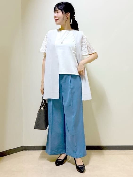  beni_gingerさんの「Reflect｜幾何レーススリーブプルオーバージャージ」を使ったコーディネート