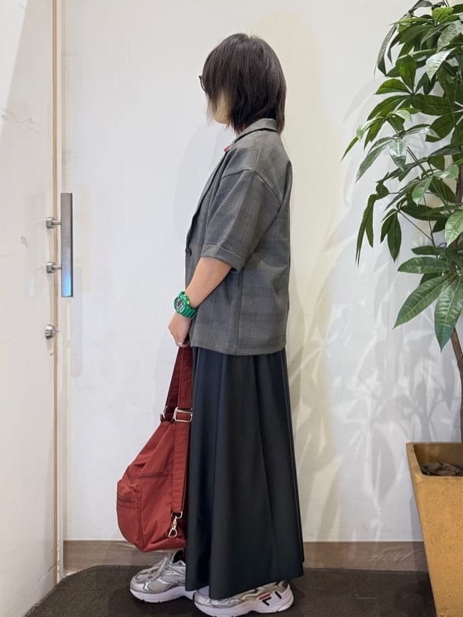 misakiさんの「SHOO･LA･RUE｜【セットアップ可/洗濯後しわになりにくい】5分袖テーラードジャケット」を使ったコーディネート