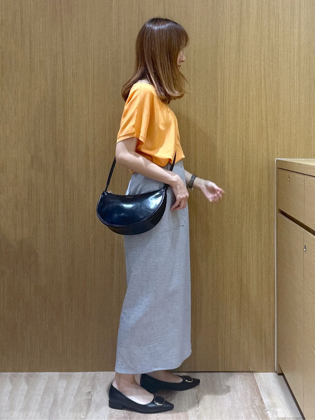 yukaさんの「OPAQUE.CLIP｜《6色展開／S-LLサイズ》ドルマンスリーブニット【UV／接触冷感／洗濯機洗い可／抗ピル】」を使ったコーディネート
