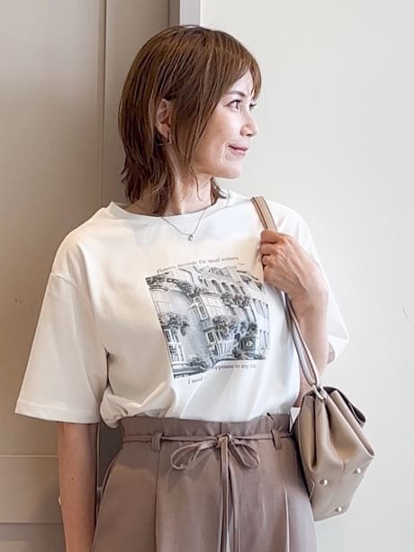 yamakoさんの「grove｜メタルストーンショートネックレス」を使ったコーディネート