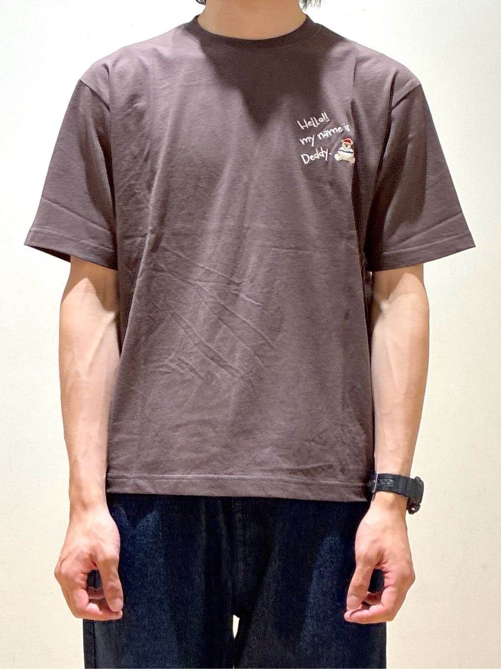 KAZUKIさんの「Dessin｜【ユニセックス・洗える】Deddy刺繍入り オーガニックコットンTシャツ」を使ったコーディネート