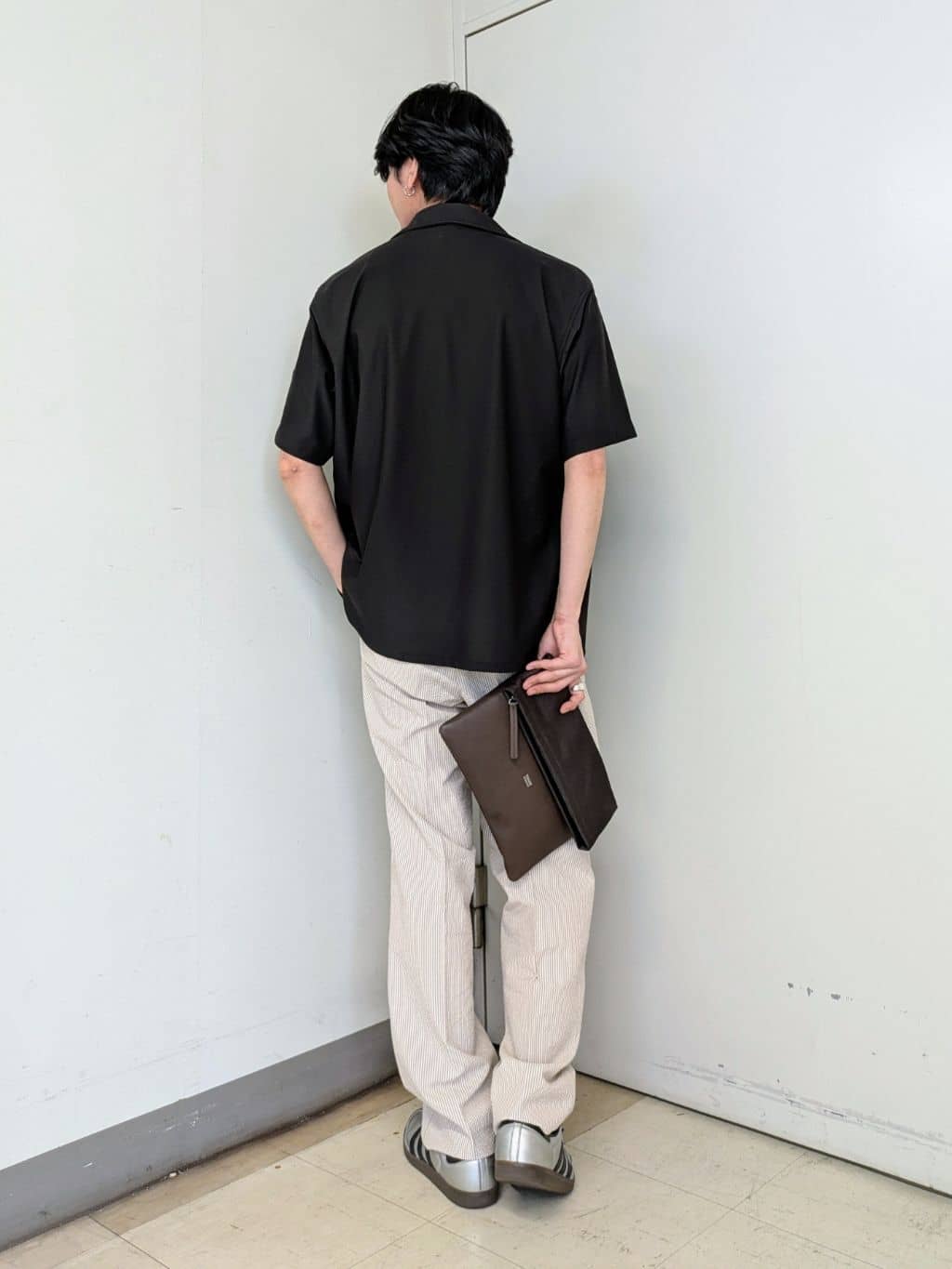 ryoさんの「TAKEO KIKUCHI｜【COOL CITY WEAR】エアートール オープンカラーシャツ /接触冷感・通気性」を使ったコーディネート