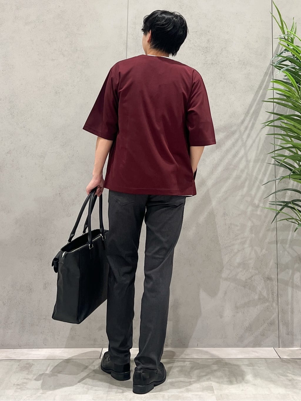 SHI-MAさんの「THE SHOP TK｜五分袖カーディガン+半袖Tシャツセットアイテム 洗濯機OK」を使ったコーディネート