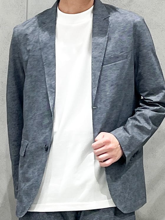 SHI-MAさんの「THE SHOP TK｜スマートムーブメッシュバーズアイジャケット【軽量/洗濯機OK/セットアップ可】」を使ったコーディネート