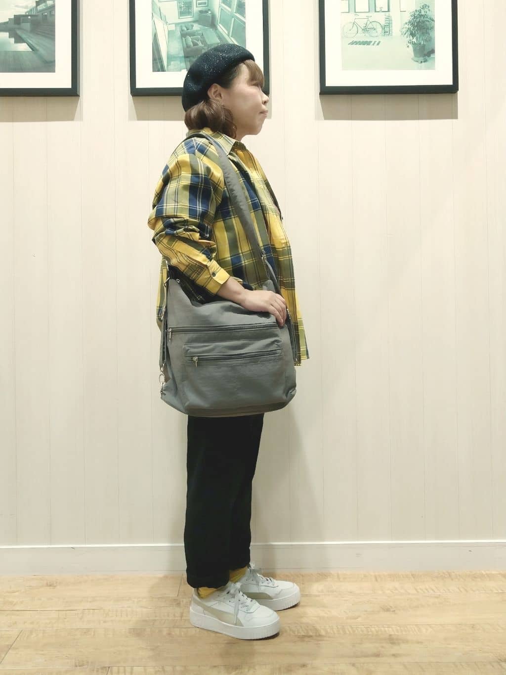 きのさんの「SHOO･LA･RUE｜【洗濯機可/S-LL】程よい抜け感 大人のチェックシャツ」を使ったコーディネート