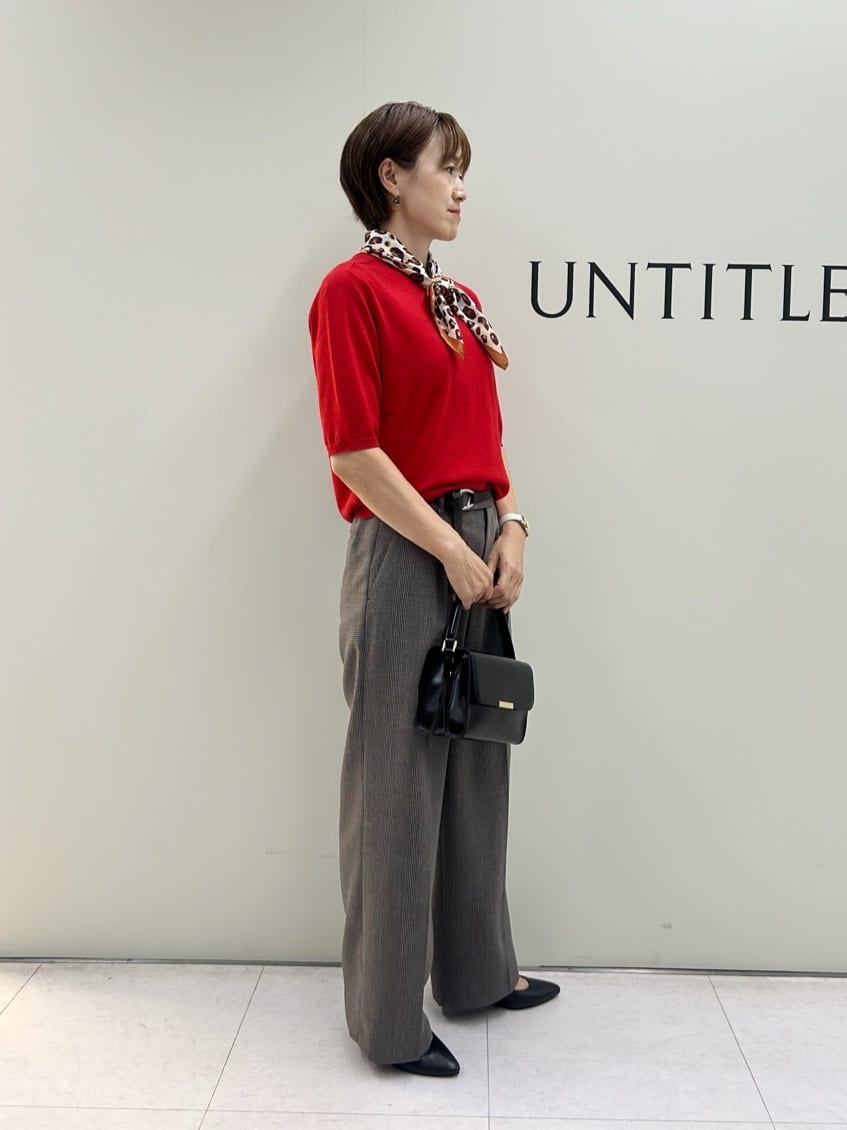 Mikiさんの「UNTITLED｜【アンサンブル可/六分袖/洗える】ウールシルクニット」を使ったコーディネート