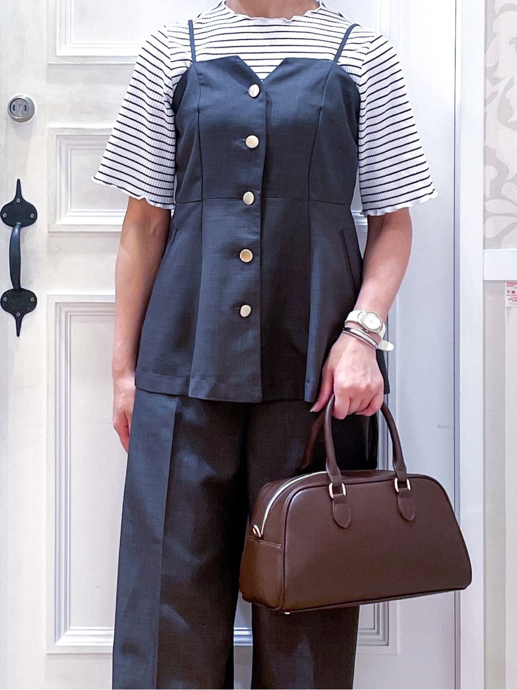 Naoさんの「grove｜【カセット服】主役級キャミビスチェ」を使ったコーディネート