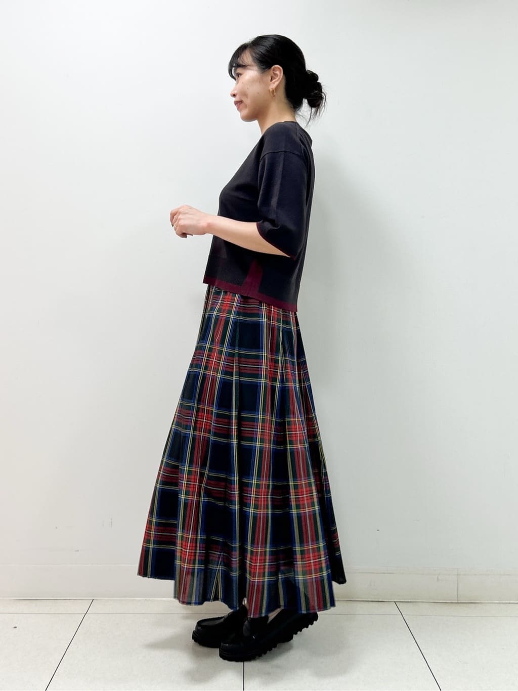 Kaiさんの「Dessin｜【洗える】バイカラーショート丈ニット」を使ったコーディネート