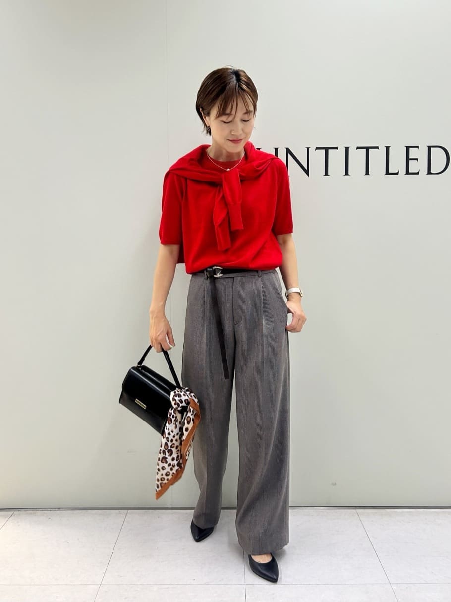 Mikiさんの「UNTITLED｜【アンサンブル可/六分袖/洗える】ウールシルクニット」を使ったコーディネート