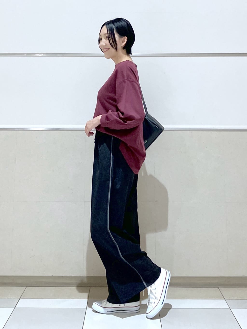 eriko さんの「Dessin｜【360度可愛い・洗える】バックヘンリーカットソー」を使ったコーディネート