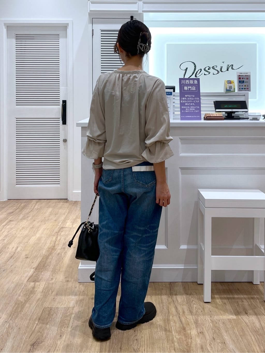 canaさんの「Dessin｜【洗える】デニムカーブパンツ」を使ったコーディネート