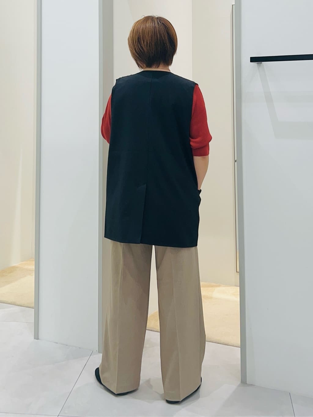 Naruさんの「THE SHOP TK｜ノーカラージレ【セットアップ可/洗濯機OK】」を使ったコーディネート